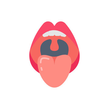 Tonsil icon in vector. Illustration