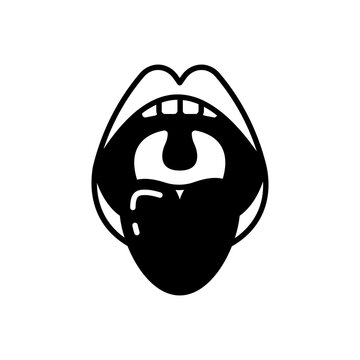 Tonsil icon in vector. Illustration
