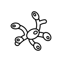 Lymph Nodes icon in vector. Illustration - obrazy, fototapety, plakaty