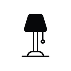 Floor Lamp icon vector stock illustration.