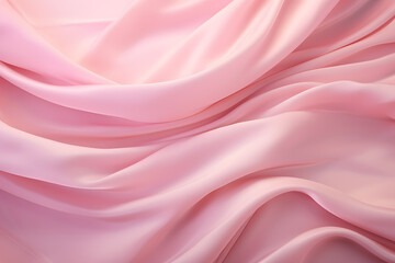 Fototapeta premium Pink silk textile background created with Generative AI technology