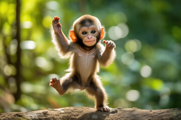 Affen Kinder tanzen