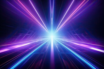Obraz premium Abstract neon wallpaper design background.