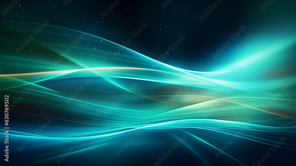 Canvas Prints abstract futuristic wave background. illustration ai generative