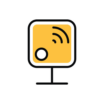 Wirless Sensor icon vector stock illustration.