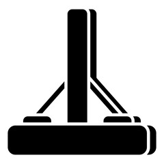 Editable design icon of floor wiper