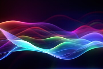 abstract futuristic background with pink blue glowing neon moving high speed wave lines and bokeh lights. Data transfer concept Fantastic wallpaper