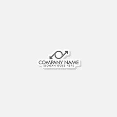  Arrow exchange logo template sticker icon