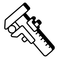 An icon design of vernier caliper 
