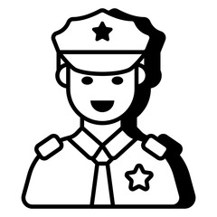 Modern design icon of pilot