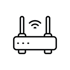 Fototapeta premium Wifi Router icon vector stock illustration.