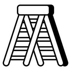 Creative design icon of stairs