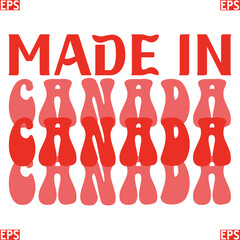 Canadian retro svg design