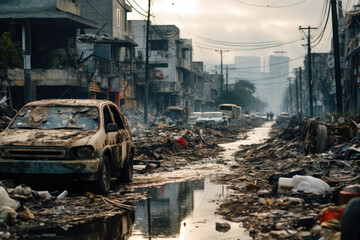 dirty street after tsunami generative ai