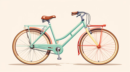 bicycle modern flat design, Outdoor activities