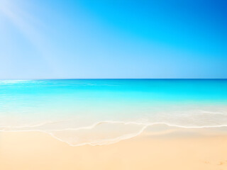 Fototapeta na wymiar beach and sea background with blue sky.