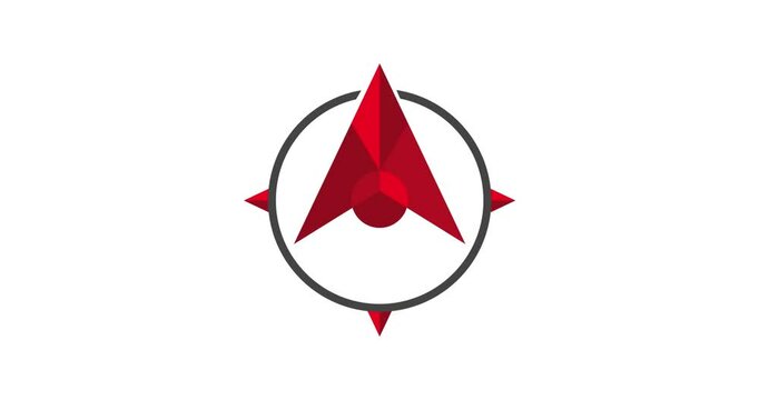 compass logo motion graphic background