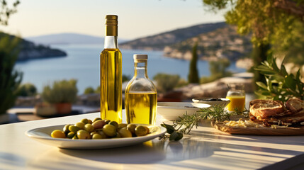 olive oil in a bottle generative ai