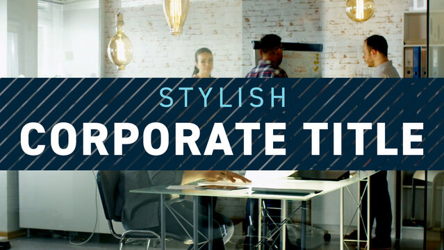 Stylish Corporate Title