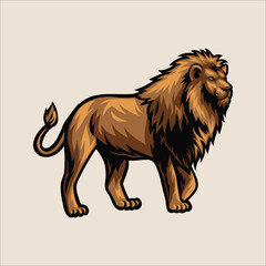 Fototapeta na wymiar lion savanna