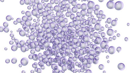 Bubbles of purple color small air balloon 