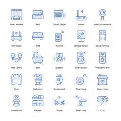 Smart Home related icon set