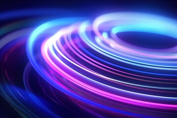 abstract futuristic background with pink blue glowing neon moving high speed wave lines and bokeh lights. Data transfer concept Fantastic wallpaper