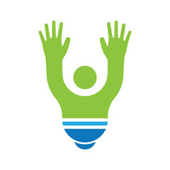 Obraz premium people logo vector icon template
