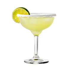 margarita isolated on transparent background. Generative AI