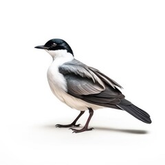 Obraz premium Bridled tern bird isolated on white. Generative AI