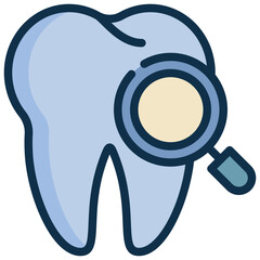 healthcare teeth tooth dental dentist stomatology healthy filled outline