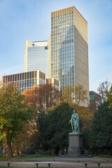 Schiller Denkmal monument in Frankfurt am Main, Germany