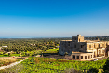 Aerial view of Church of San Francesco dii Paola
