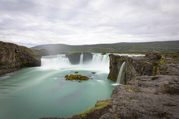 Godafoss Waterfall (waterfall of the Gods) one of the most beautiful in Iceland