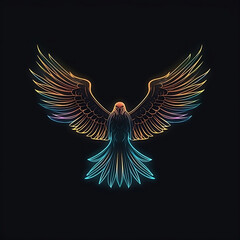 Fototapeta premium neon bird