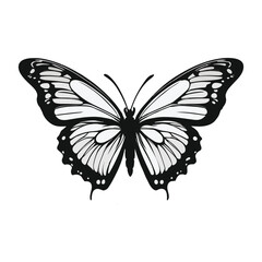 butterfly on white background