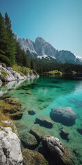 Fototapeta na wymiar Amazing mountains and lakes in Switzerland 