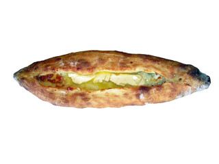 Turkish style pita with cheese and minced meat