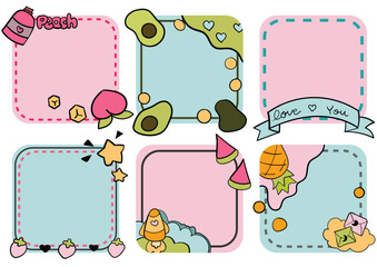 cute label design for notebook