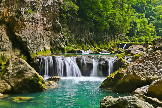 Landscape of Large seven arches Libo Guizhou China