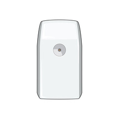 perfume automatic air freshener cartoon. aroma container, sprayer deodorant, natural domestic perfume automatic air freshener sign. isolated symbol vector illustration