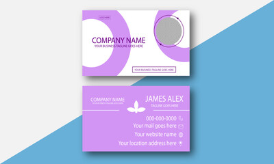 Modern Business Card - Creative and Clean Business Card Template. Vector illustration
