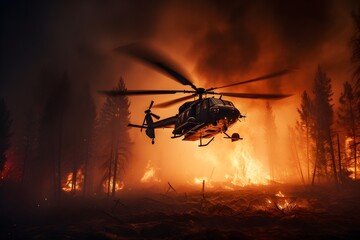 Luftunterstützung gegen die Feuerwut: Der Helikopter im Rettungseinsatz
