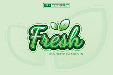 Text Effect about Fresh/Fresh Text Effect Design.