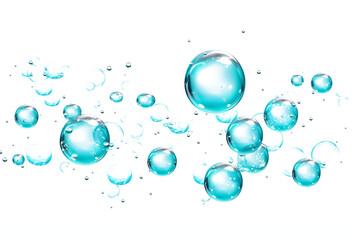 soap bubbles isolated on white PNG bubble on a transparent background made with AI generative technology