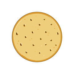 food cracker biscuit cartoon. bread healthy, crispy cookie, snack sweet food cracker biscuit sign. isolated symbol vector illustration