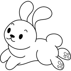Hares Characters Coloring Book