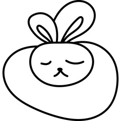 Hares Characters Coloring Book