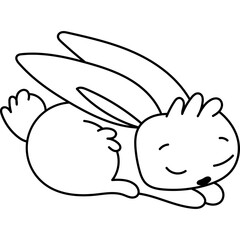 Hares Characters Coloring Book