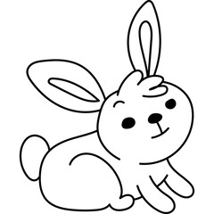 Hares Characters Coloring Book